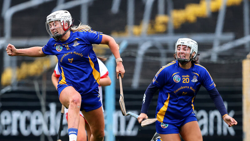 Kate the Wonder Wall for Barrs in Munster camogie triumph