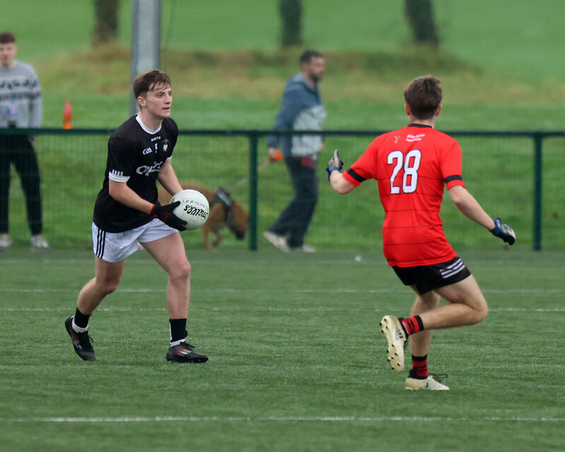  St Francis College Rochestown's Joe Mouret on the ball. Picture: Brendan Gleeson
