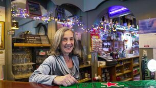 <p class="contextmenu internal_Caption">Hilary Kelly behind the bar at the Imokilly Tavern. She says: “I think a pub should be somewhere you want to go back to.” Picture: Noel Sweeney</p>