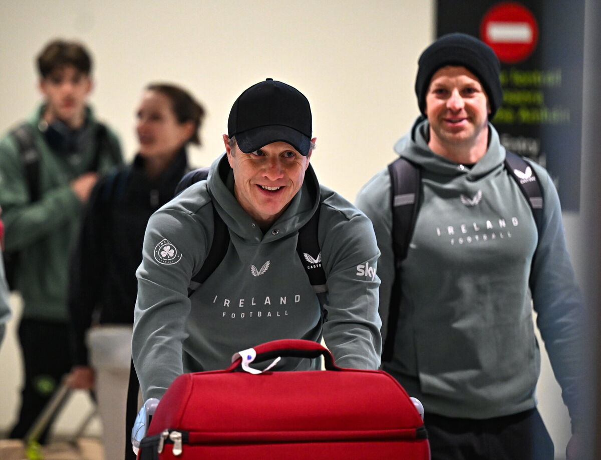 Republic of Ireland head coach Colin O'Brien at Dublin Airport on their arrival home from the 2025 FIFA U-17 World Cup held in Qatar. Photo by Stephen McCarthy/Sportsfile Republic of Ireland head coach Colin O'Brien at Dublin Airport on their arrival home from the 2025 FIFA U-17 World Cup held in Qatar. Photo by Stephen McCarthy/Sportsfile