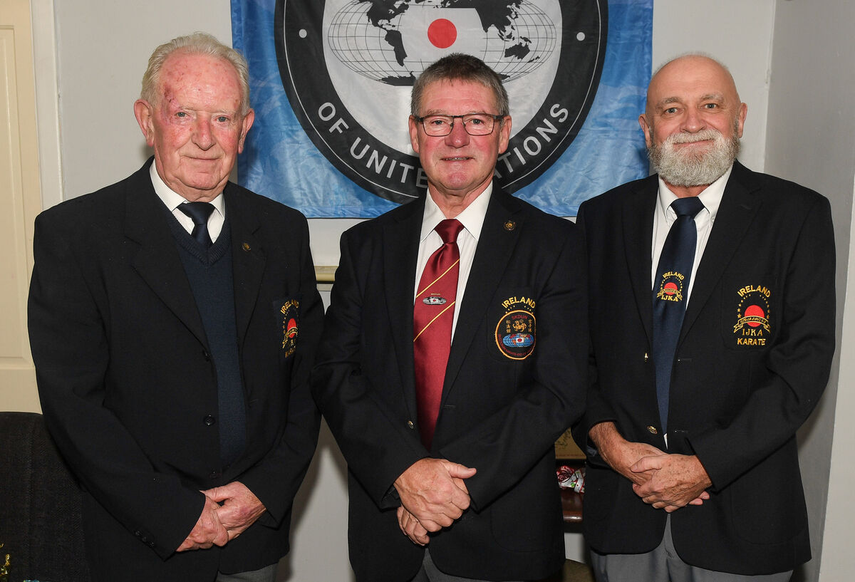  Michael Keohane, Passage West KC along with Brian Toomey and Jim Condon, both Fermoy KC. Picture: David Keane.