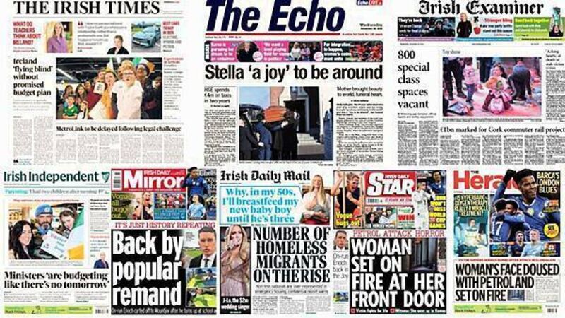What the papers say: Wednesday's front pages