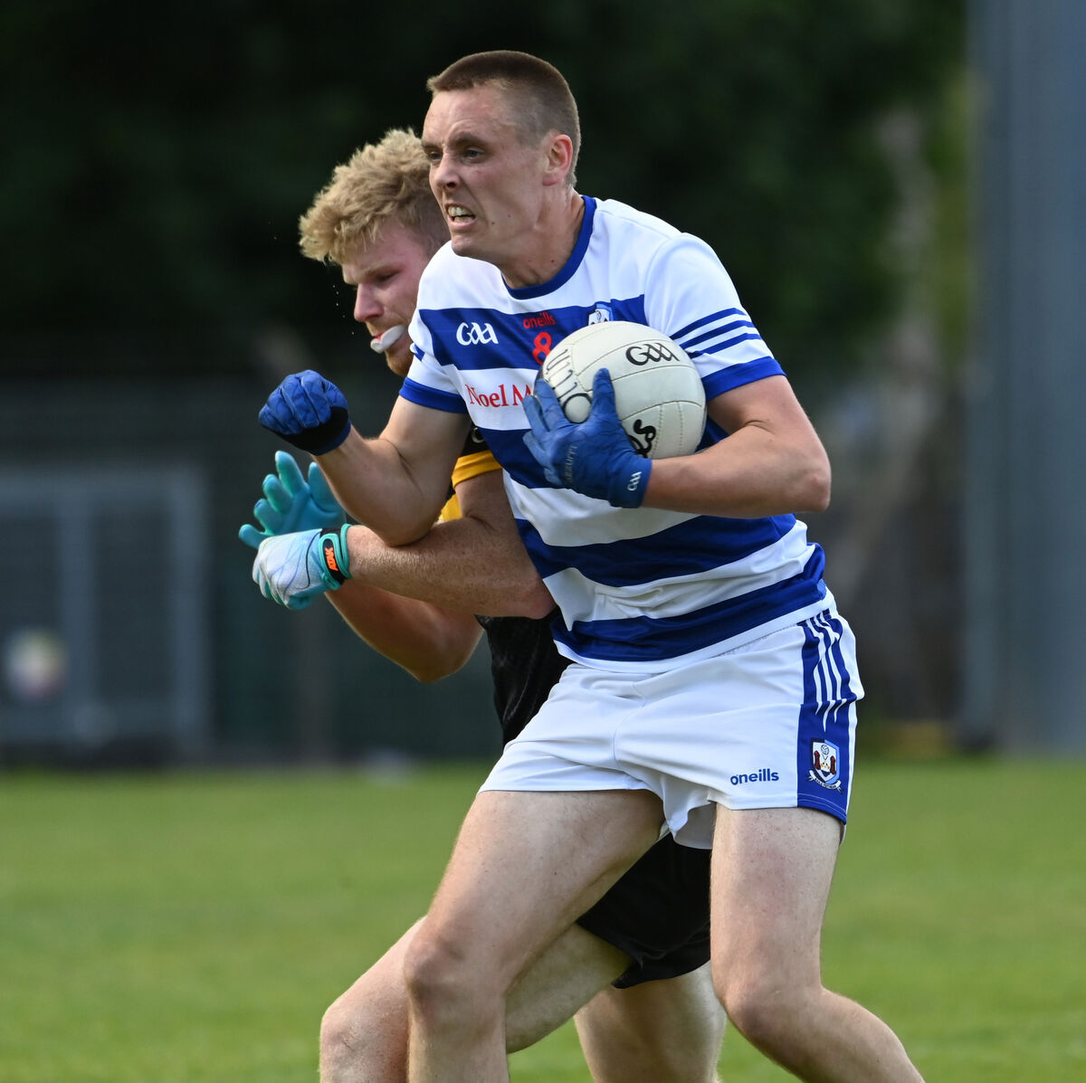 Ballyphehane's Cian O'Brien is tackled by Goleen's Adam Sheehan. Picture: Eddie O'Hare