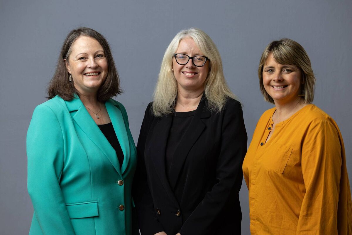SHE Programme Manager Dr Michelle Maher,  Elaine Duggan, Digital Media and CRM Co-ordinator, and  Megan Flynn Dixon, Communication &amp; Development Manager