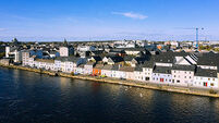 Galway cityscape aerial view Ireland