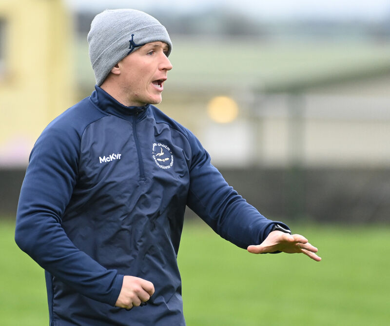 Coláiste Choilm manager Denis Keohane during the game against Clonakilty Community College. Picture: Eddie O'Hare Coláiste Choilm manager Denis Keohane during the game against Clonakilty Community College. Picture: Eddie O'Hare