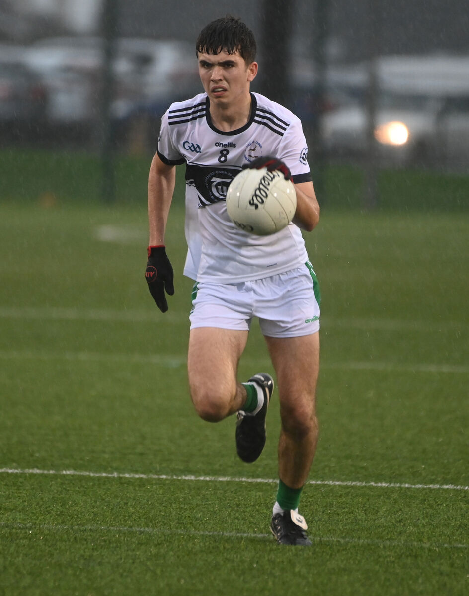  Midfielder Kevin O'Leary in action for Coláiste Choilm this season. Picture: Larry Cummins
