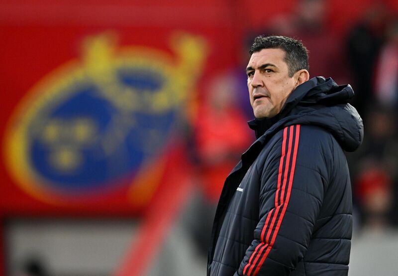 Munster head coach Clayton McMillan before the tour match between Munster and Argentina XV at Thomond Park in Limerick. Photo by Sam Barnes/Sportsfile