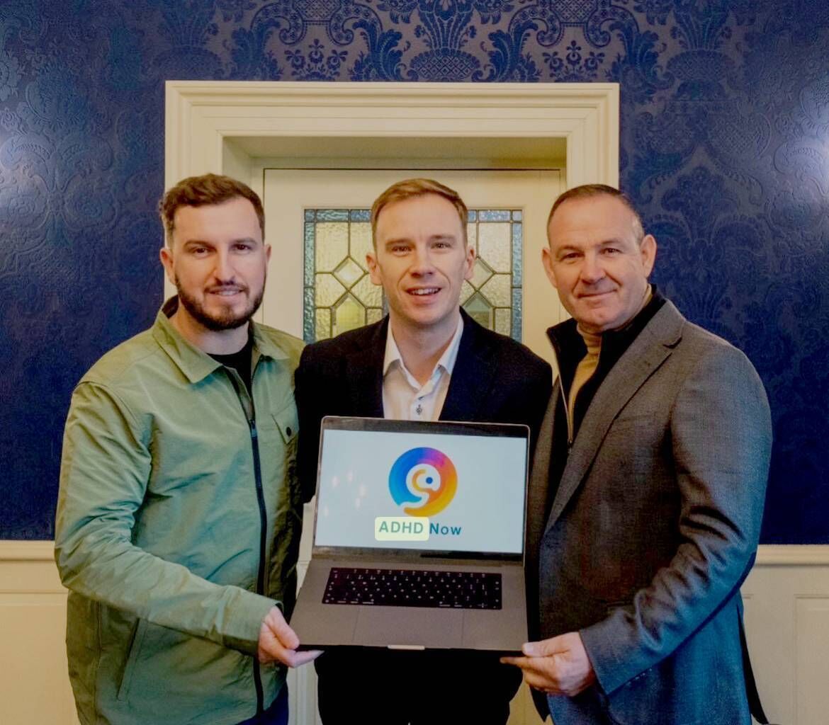 Daniel Buckley with fellow ADHD Now colleagues Matthew Gavin and Stephen Hoare