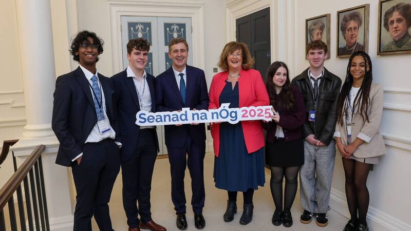 Cork students visit Seanad to represent priorities of young people