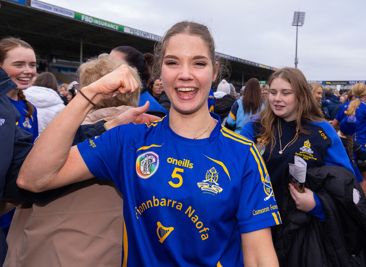 St Finbarr's Aoife O'Neill celebrates after their win over De La Salle. O'Neill has been in outstanding form for her club all season. Picture: INPHO/Tom O'Hanlon St Finbarr's Aoife O'Neill celebrates after their win over De La Salle. O'Neill has been in outstanding form for her club all season. Picture: INPHO/Tom O'Hanlon
