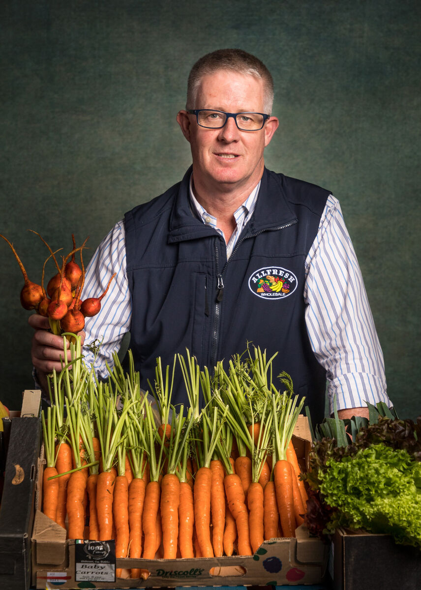 Managing Director of Allfresh Wholesale Ltd., Barra Sweetnam at the companies warehouse in Little Island, Cork.  Picture: David Creedon