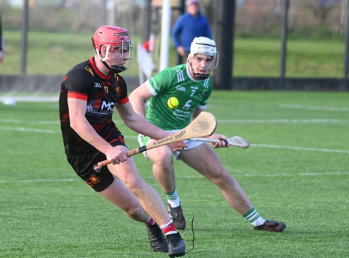 Eoghan O'Shea, CBC in action against Denis Fitzgerald, St Colman's College. Picture: Larry Cummins Eoghan O'Shea, CBC in action against Denis Fitzgerald, St Colman's College. Picture: Larry Cummins