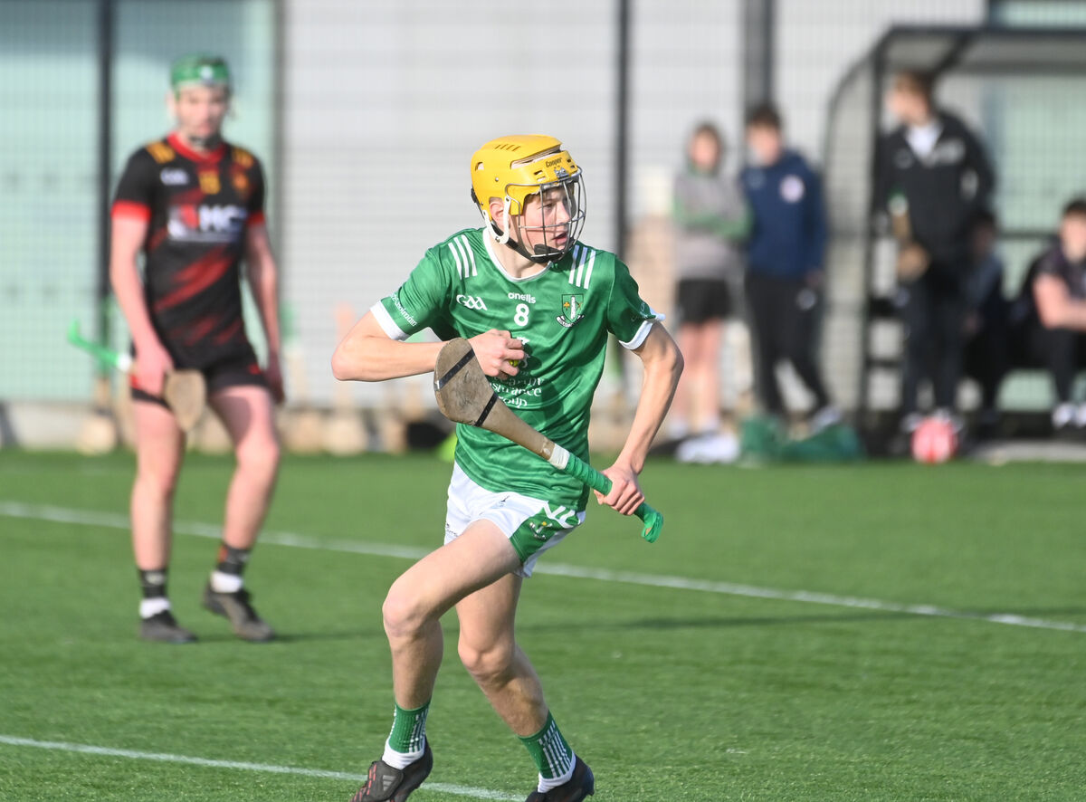 Finn O'Driscoll with possession in midfield for St Colman's College. Picture: Larry Cummins Finn O'Driscoll with possession in midfield for St Colman's College. Picture: Larry Cummins