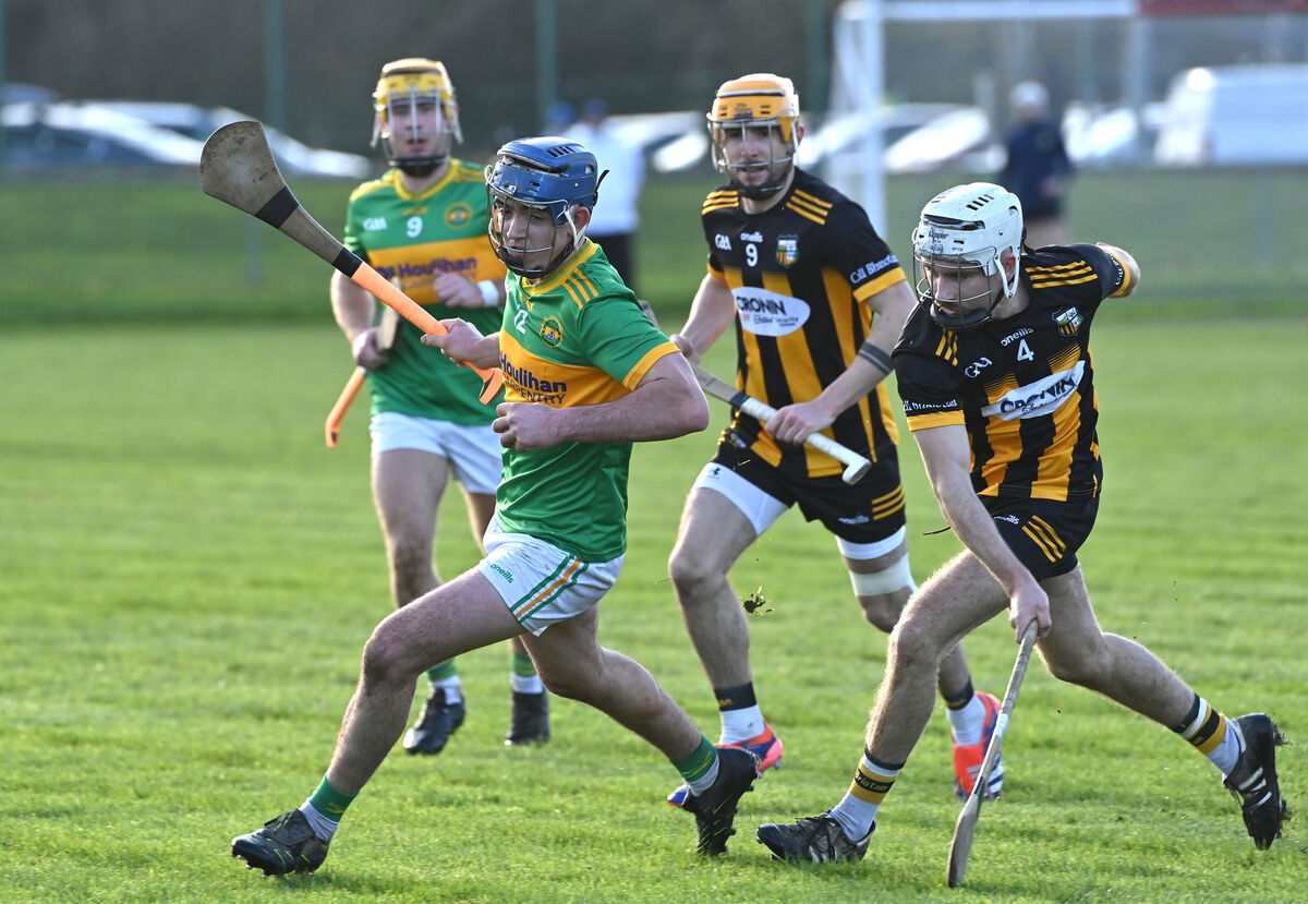  Eoin O'Neill of Kilbrittain looking to tackle Jack Power of Kilrossanty. Picture: Dan Linehan