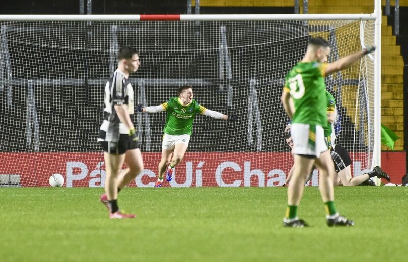  Ray Shanahan of Kilmacabea celebrates his goal against Donoughmore. Picture: Larry Cummins