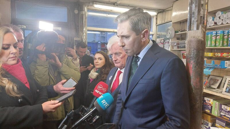 Harris links housing lack to immigration in visit to Cork