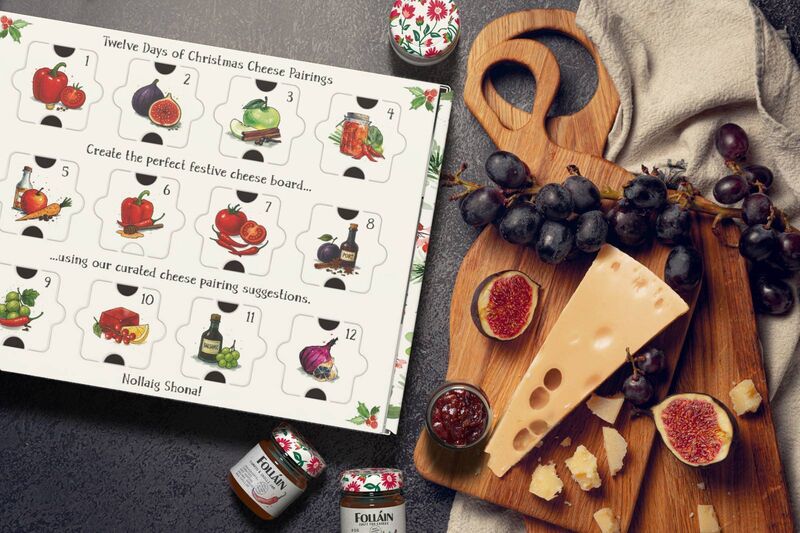 The 12 Days of Christmas Cheese Pairing selection from Folláin. The 12 Days of Christmas Cheese Pairing selection from Folláin.