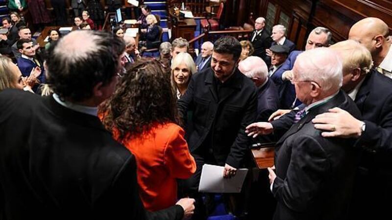 Volodymyr Zelensky bids to capture Irish hearts on whirlwind state visit