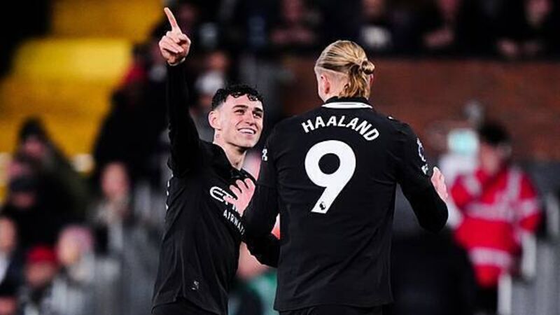 Erling Haaland reaches milestone as Man City hold on to win nine-goal thriller