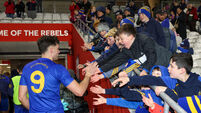 Brian Hayes greets supporters as he leaves the field 23/11/2025