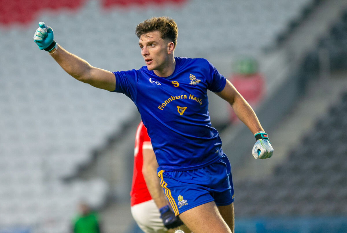Brian Hayes of St Finbarr's celebrates scoring one of his goals against Éire Óg of Ennis. Picture: INPHO/Natasha Barton