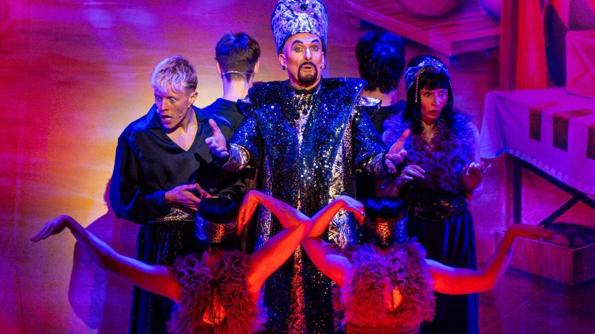 Scenes from Aladdin, this year’s pantomime spectacle at the Cork Opera House. The show opened on Wednesday, 26 November and runs until Sunday, 18 January 2026. Picture: Chani Anderson.