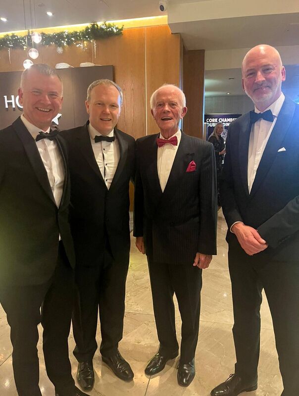 Mayfield's Paddy O'Brien, Advocate for the Elderly, at the Cork Chamber of Commerce dinner with Ronan O'Brien, Accenture, Seamus McGrath TD and Brian O'Brien, 3 SIXTY. Mayfield's Paddy O'Brien, Advocate for the Elderly, at the Cork Chamber of Commerce dinner with Ronan O'Brien, Accenture, Seamus McGrath TD and Brian O'Brien, 3 SIXTY.