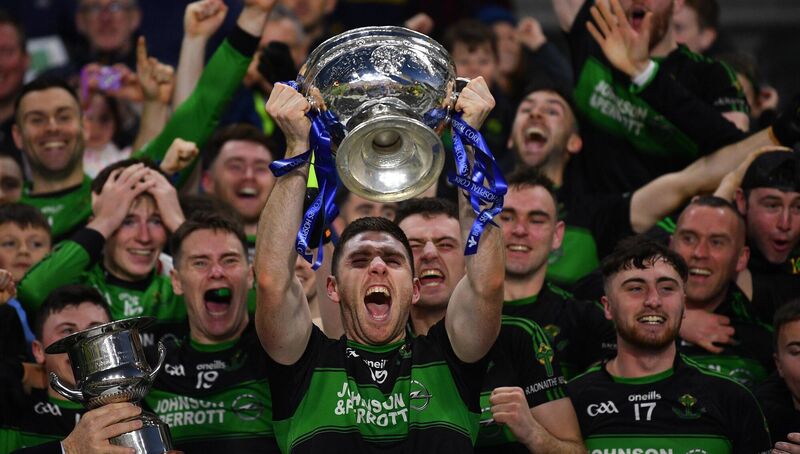 Nemo Rangers captain Luke Connolly lifting the Andy Scannell Cup after beating St Finbarr's in 2022. Picture: Eóin Noonan/Sportsfile Nemo Rangers captain Luke Connolly lifting the Andy Scannell Cup after beating St Finbarr's in 2022. Picture: Eóin Noonan/Sportsfile