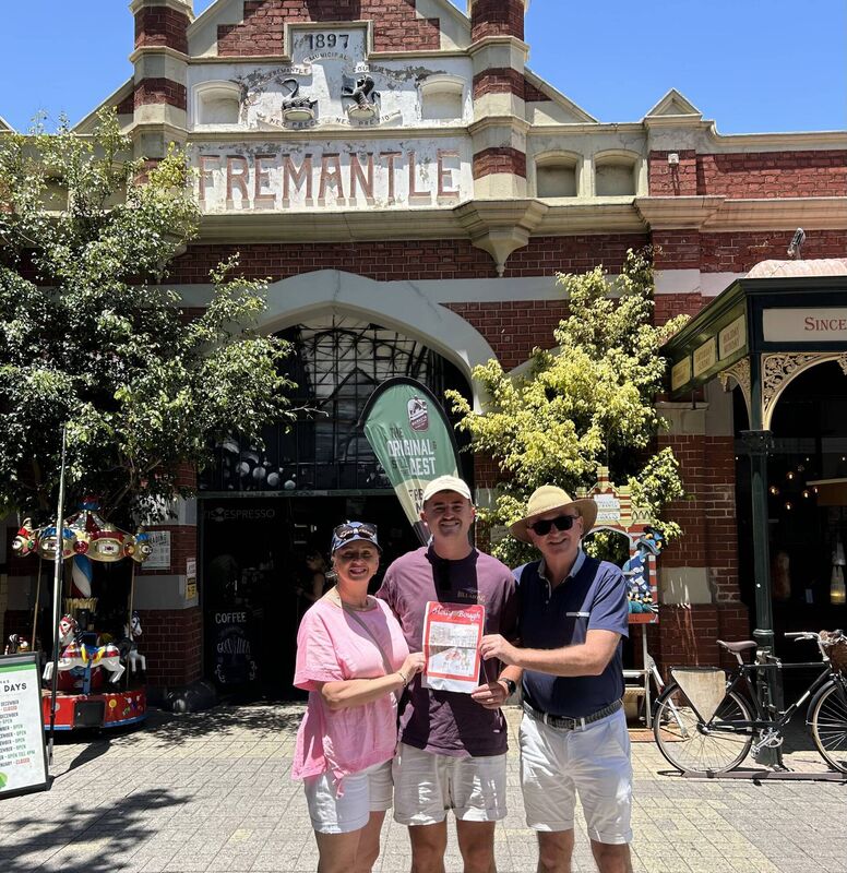 Michael and Karen Reardon (from Cobh and Mallow) visiting their son Carl working in Perth. 