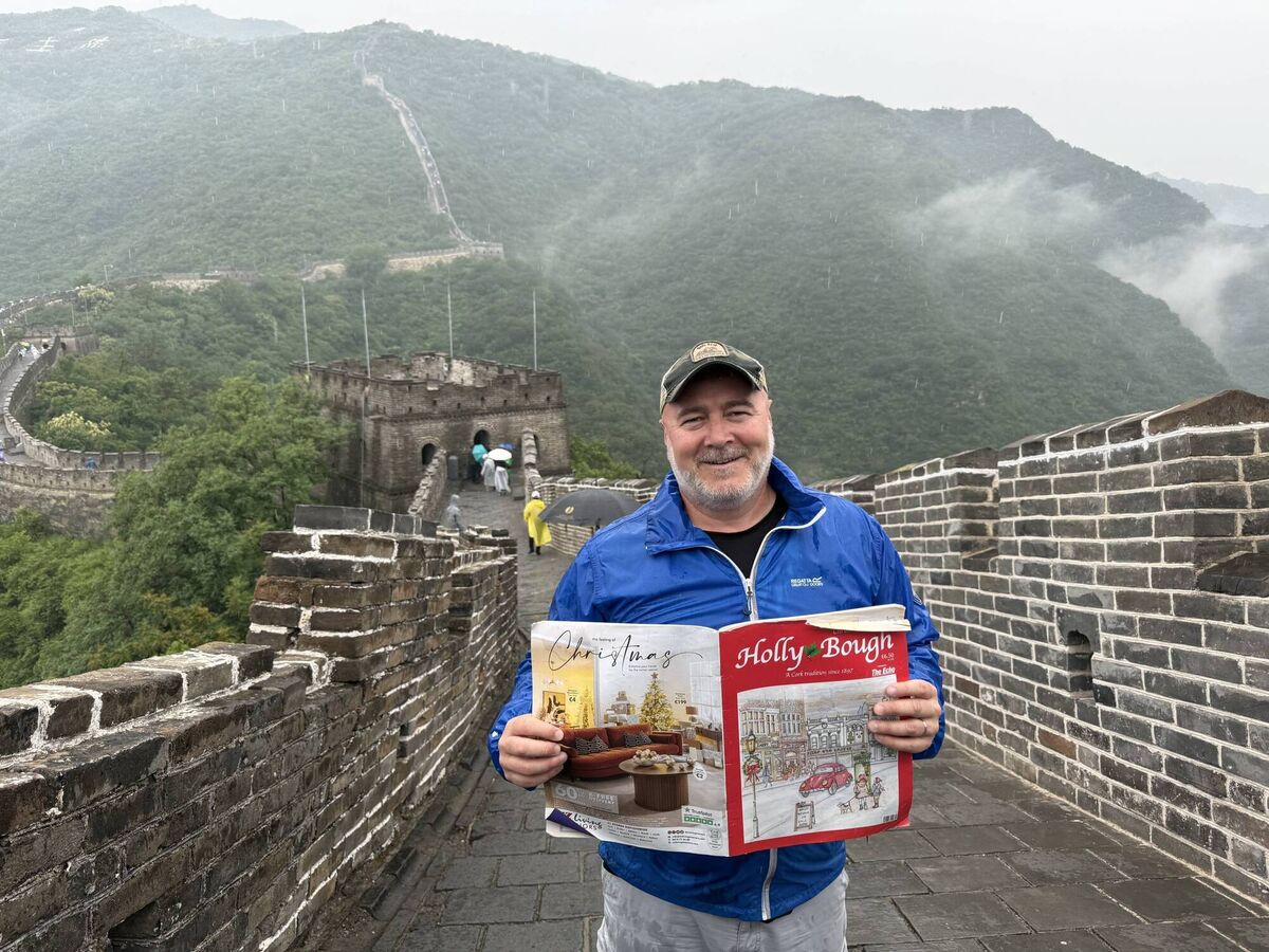 Danny Cahill at the Great Wall of China outside Beijing Danny Cahill at the Great Wall of China outside Beijing