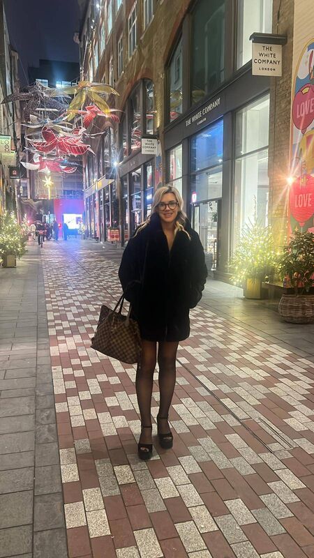 Brenda Dennehy celebrating Christmas in London. Brenda has spent Christmas in the UK for the past three years.