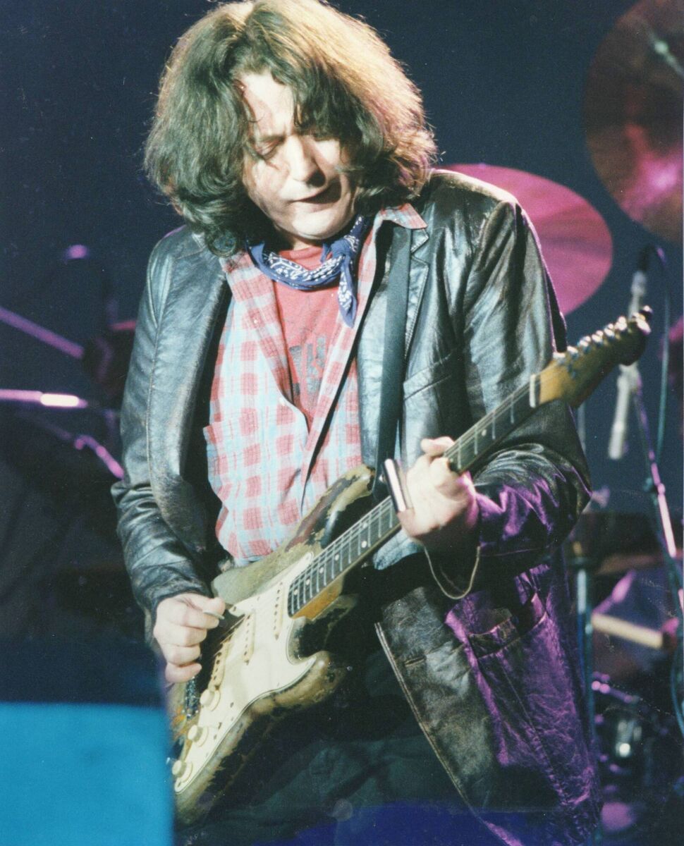 Rory Gallagher on stage. Picture: Eddie O'Hare 