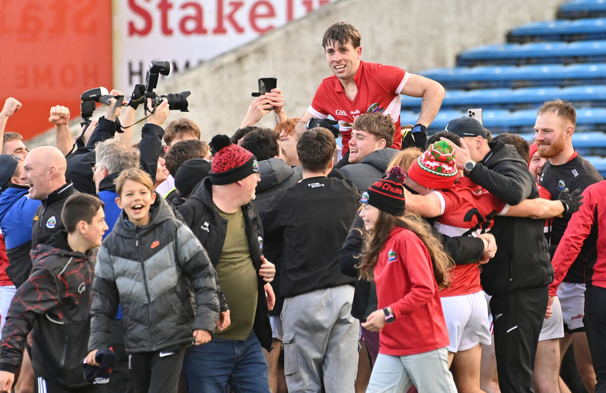 Conor Geaney is lifted up by the fans. Picture: Dan Linehan Conor Geaney is lifted up by the fans. Picture: Dan Linehan