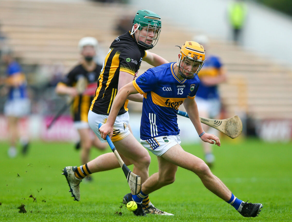 Tipperary’s Eoghan Doughan in action against Kilkenny’s Larry Phelan during the Electric Ireland All-Ireland Minor Hurling Championship Final at UPMC Nowlan Park. Picture: ©INPHO/Ken Sutton Tipperary’s Eoghan Doughan in action against Kilkenny’s Larry Phelan during the Electric Ireland All-Ireland Minor Hurling Championship Final at UPMC Nowlan Park. Picture: ©INPHO/Ken Sutton