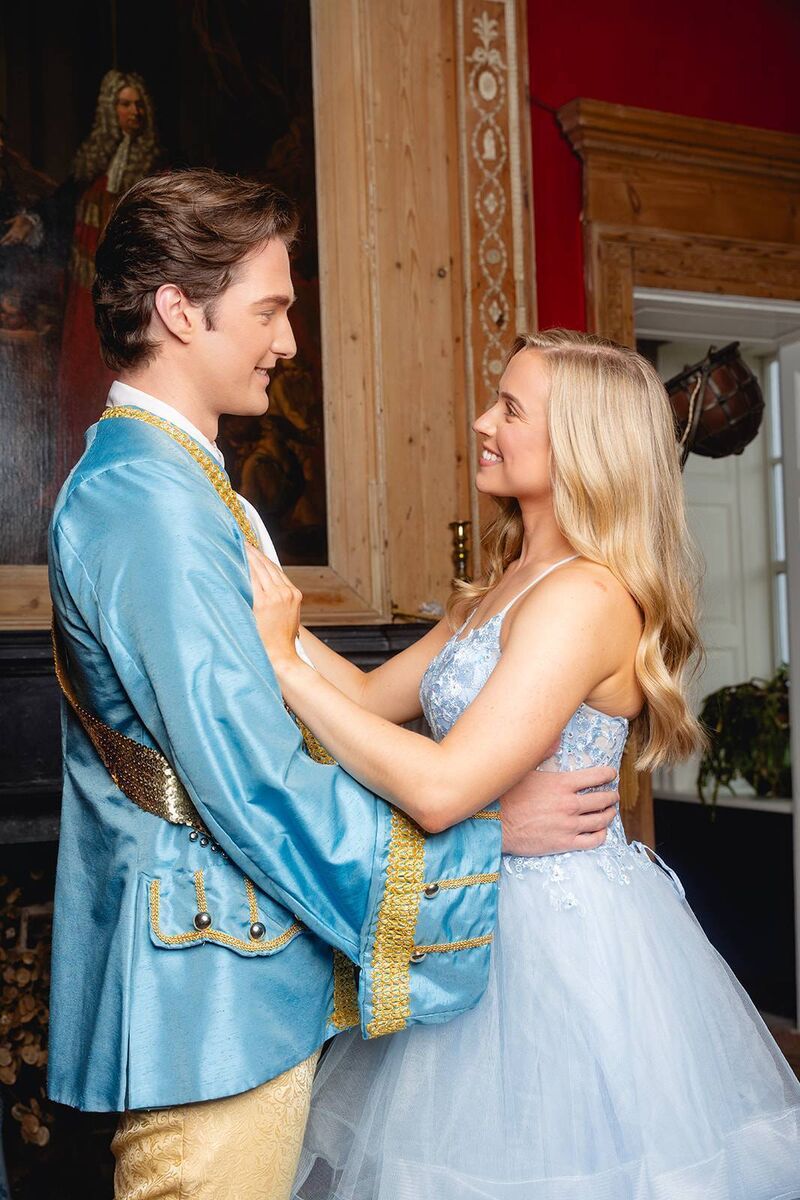 Leah Barniville and Zach O’Brien in Cinderella at the Everyman. 