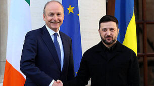 82638923 Ukrainian President Volodymyr Zelensky visit to Ireland