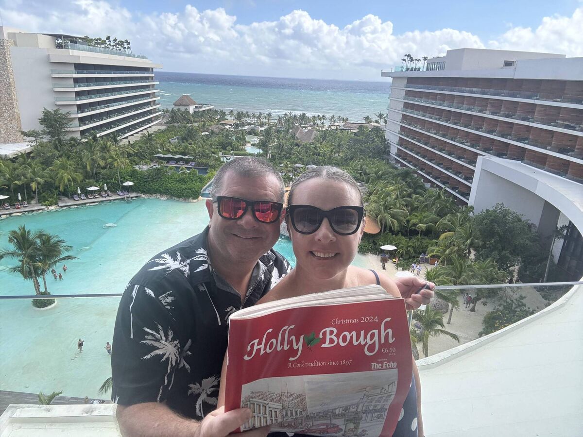 Eileen Collins and Aidan O'Connor in Riviera Maya, Mexico. Eileen Collins and Aidan O'Connor in Riviera Maya, Mexico.