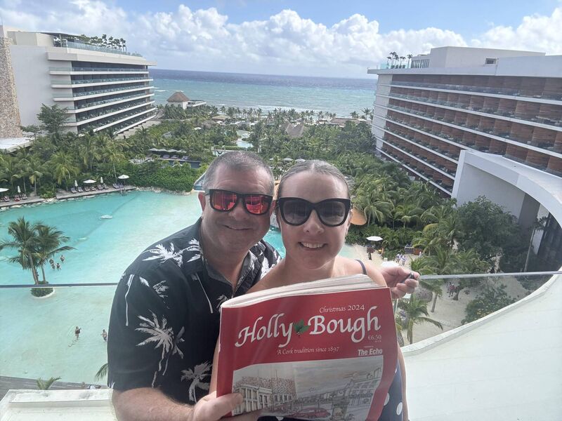 Eileen Collins and Aidan O'Connor in Riviera Maya, Mexico. 