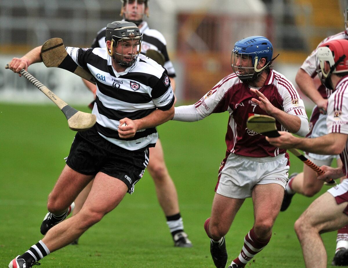 Midleton's Padraig O'Shea is tackled by Bishopstowns Brian Healy during the Cork SHC quarter final at Pairc Ui Chaoimh  in 2013. Picture: Eddie O'Hare