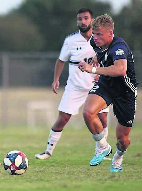 Shane O’Riordan in action in 2023 with CBC. His football talent brought him across the Atlantic
