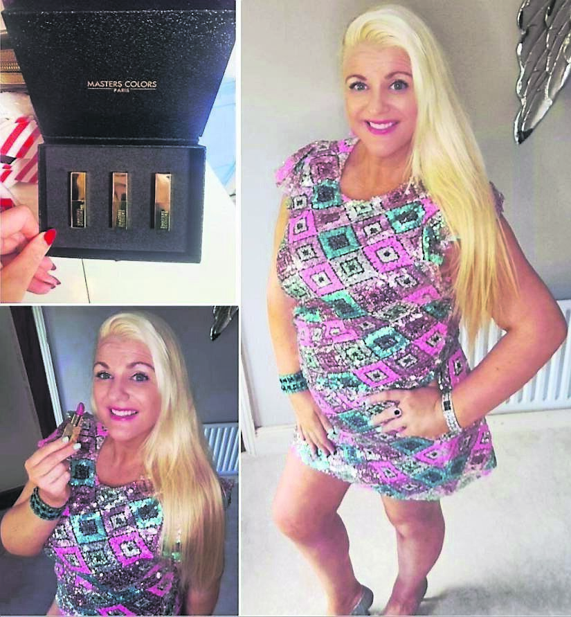 Emer O’Callaghan wearing a sequin top and skirt from Savida, Dunnes Stores, silver heels are Nine West, Brown Thomas. Tan is St Tropez and make-up is Master Colors Paris. Also pictured is the best-selling festive lipstick trio, €34, of three half size lipsticks, available now at Emerald Beauty Clinic, 021 4365949, postage options available Emer O’Callaghan wearing a sequin top and skirt from Savida, Dunnes Stores, silver heels are Nine West, Brown Thomas. Tan is St Tropez and make-up is Master Colors Paris. Also pictured is the best-selling festive lipstick trio, €34, of three half size lipsticks, available now at Emerald Beauty Clinic, 021 4365949, postage options available