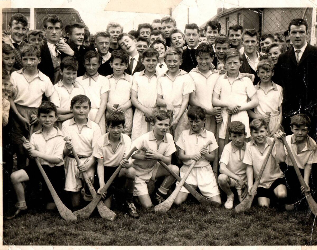 Greenmount Crescent 1963, players and supporters all getting in for the picture. Featured in page 120 of 'Gallant Old Blues' Greenmount Crescent 1963, players and supporters all getting in for the picture. Featured in page 120 of 'Gallant Old Blues'