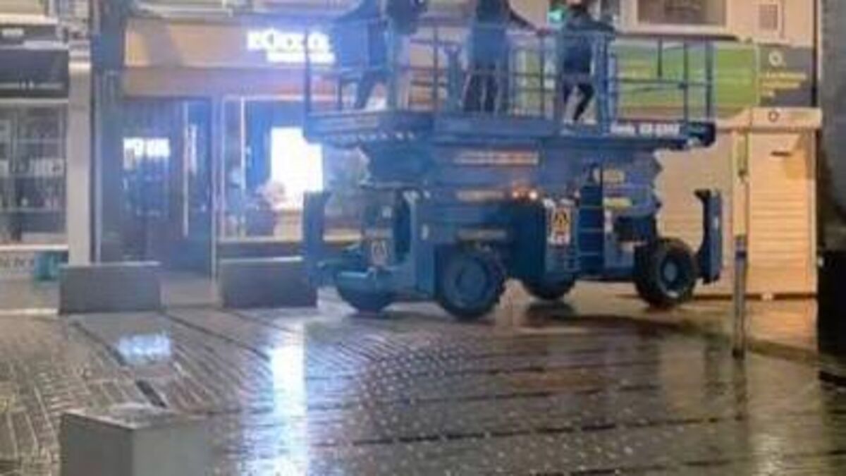 Two men who drove stolen cherry picker through Cork city centre remanded in custody