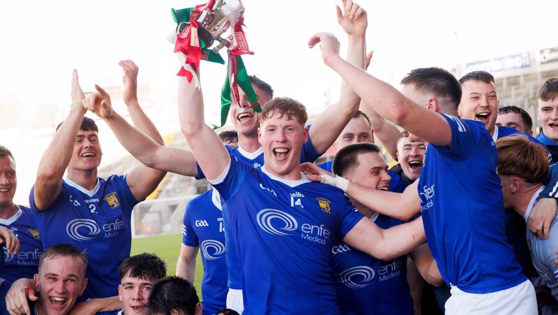 Ballinhassig’s James Reardan leads the celebrations after their victory over Ballincollig in the Co-Op Superstores Premier Intermediate Hurling Championship Final, SuperValu Pairc Ui Chaoimh. Picture: ©INPHO/Tom Maher Ballinhassig’s James Reardan leads the celebrations after their victory over Ballincollig in the Co-Op Superstores Premier Intermediate Hurling Championship Final, SuperValu Pairc Ui Chaoimh. Picture: ©INPHO/Tom Maher