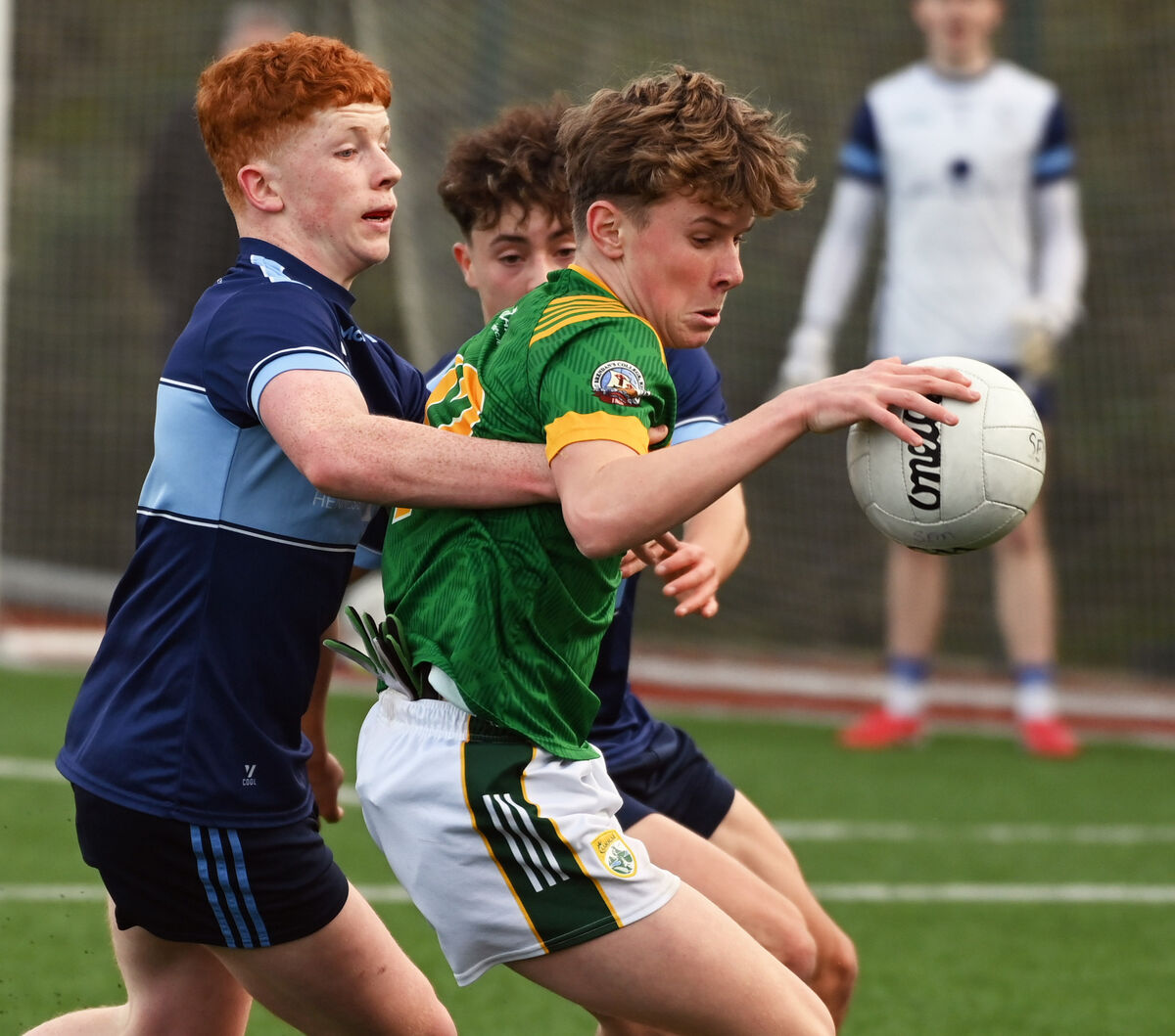 St Brendan's Cian Hegarty is tackled by Clonakilty Community College's Daniel Donovan. Picture: Eddie O'Hare St Brendan's Cian Hegarty is tackled by Clonakilty Community College's Daniel Donovan. Picture: Eddie O'Hare