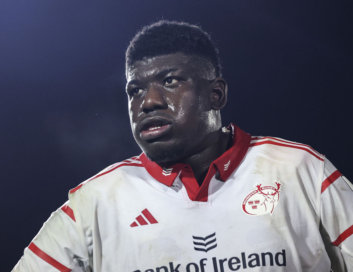 Munster and Cork rugby player Edwin Edogbo dejected after the loss last weekend. Picture: INPHO/Dan Clohessy Munster and Cork rugby player Edwin Edogbo dejected after the loss last weekend. Picture: INPHO/Dan Clohessy