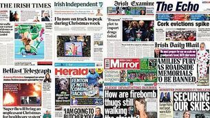 What the papers say: Friday's front pages What the papers say: Friday's front pages