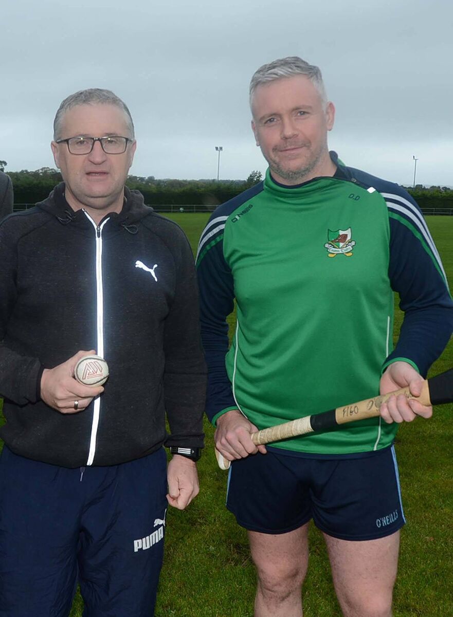 Kanturk coach Jim McCarthy and manager Donagh Duane pictured at a training session. Picture: John Tarrant