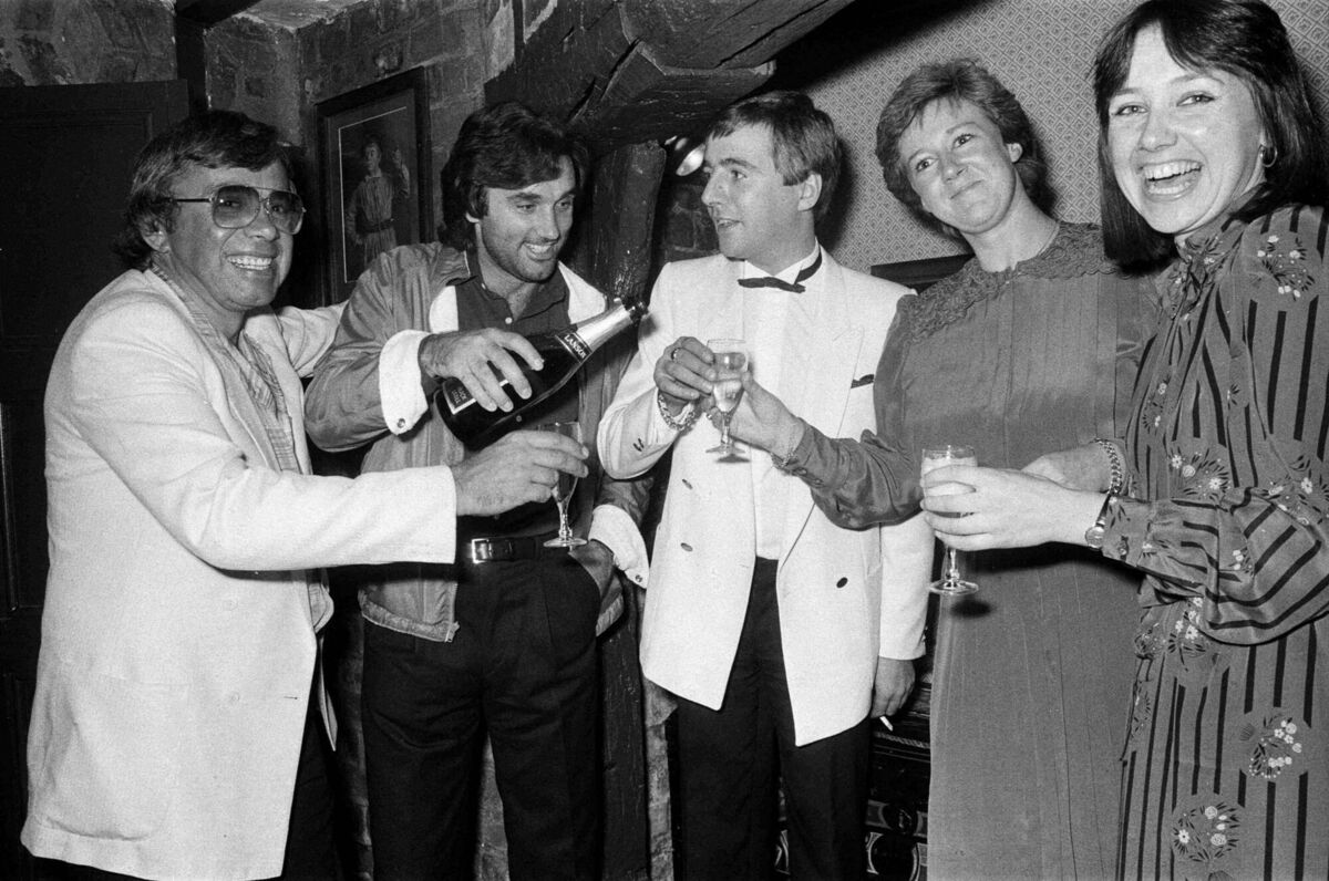 George Best at a party.